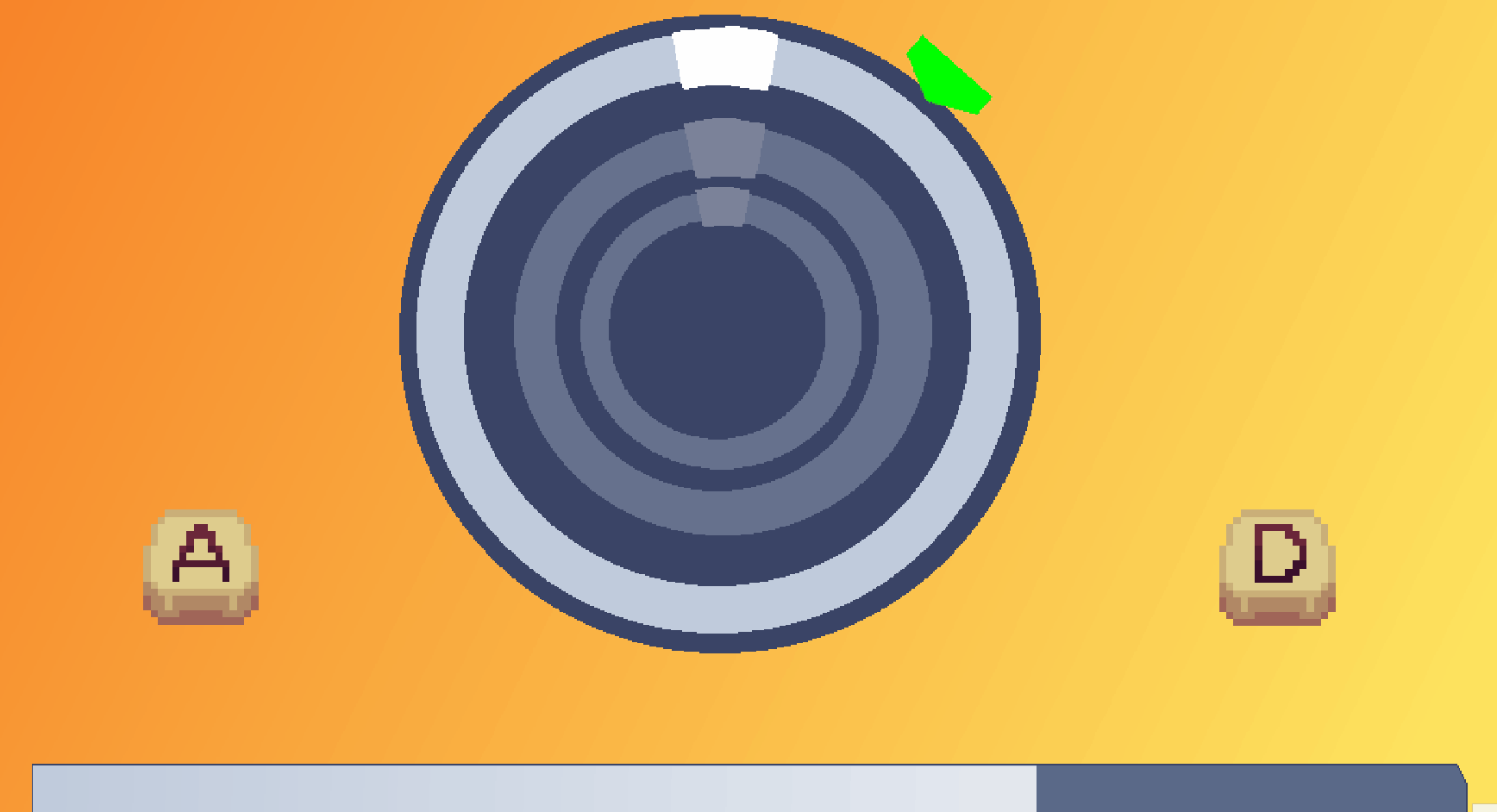 short gif showing the gameloop of the lockpick minigame